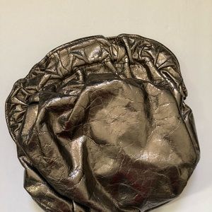 Bronze Distressed Evening Clutch with Strap